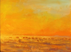 Sunset Cows