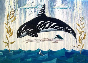 The Kelp Orca 12" x 16" Timothy Chapman