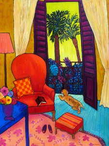 Interior with Red Chair