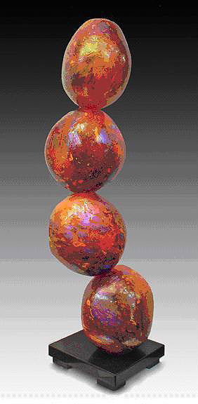 Calypso 
Tom Philabaum 
34" x 10" x 10"
blown glass sculpture
$4500