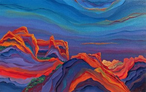 Canyon Song 30" x 48" Judy Choate