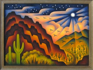 Night Flight 41" x 45"   Sushe Felix