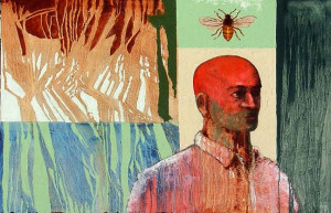 Red with Honey Bee, Ron Russon