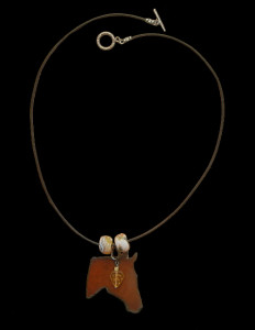 Brown Beauty Necklace, Adriana Walker