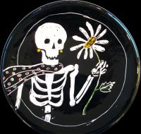 Woman with Daisy Plate
