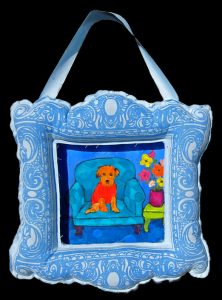 Molly on the Blue Chair