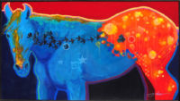 He Puts His Stamp On 'Em
Jim Nelson
27" x 48"
acrylic on panel
$5850