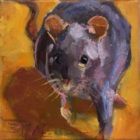 On The Move Mouse
Sarah Webber
5" x 5"
Oil on canvas
$250