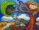 Balancing Act, Linda Carter Holman 11" x 14" giclee on paper