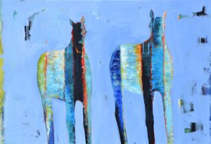 Blue Deux by Brenda Bredvik 44" x 64"