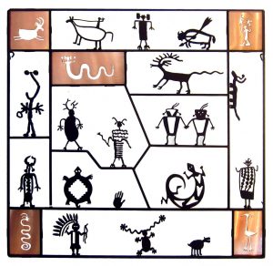 Petroglyph Screen with Copper by Doug Weigel