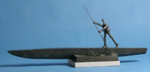 Marcos by Wayne Salge, 13" x 35" x 5-3/4", cast bronze