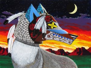 Before the Humans Came (Coyote) by Timothy Chapman 18" x 24"