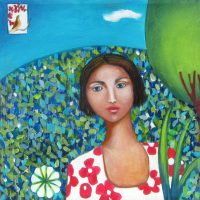 A Peaceful World
Ana Marini-Genzon 
acrylic on canvas
$500