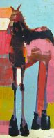 Bubblegum Cheval
Sherri Belassen 
72" x 28"
oil on canvas