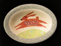 Pink Bunny Bowl #1179
Kathryn Blackmun
5.25"
ceramic
$39