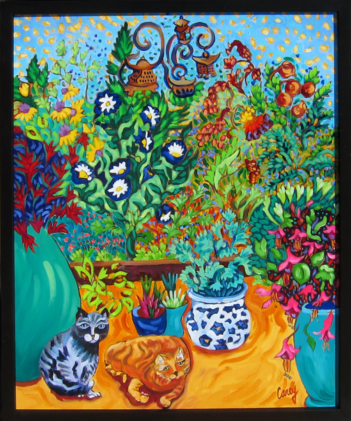 Los Gatos Garden by Cathy Carey25" x 21"oil on canvas