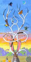 Rcently Discovered Jackalope Species
Timothy Chapman
36" x 18"
acrylic on panel
$1675