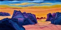 Evening Shades
Judy Choate 
30" x 60"
acrylic on canvas
$3520