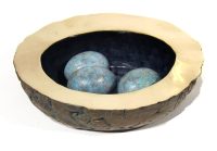 Nest with Eggs
Barbara Duzan
2.5" x 8" x  8"
bronze
$2100