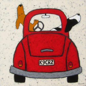 Joyride by Jaime Ellsworth, 36" x 36", acrylic on canvas, $2700