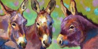 Every Day is Donkey Day
Sarah Webber 
18" x 36"
oil on canvas
$3295