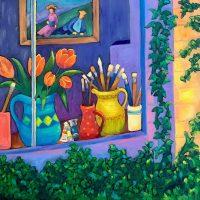 The Artist's Wndow
Judy Feldman
24" x 24"
oil on canvas
$1250