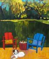Indie By the Lake
Judy Feldman
24" x 18"
oil on canvas
$975