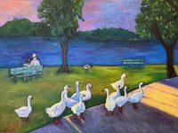 Geese at Chapparel Park
Judy Feldman
30" x 40"
oil on canvas
$3100