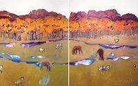 High Desert Autumn
Ka Fisher 
60" x 96"
acrylic on canvas
$12,500