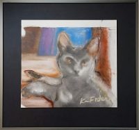 The Cat
Ka Fisher 
19-1/4" x 20-3/4"
oil on canvas
$750