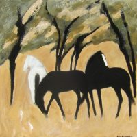 Horses in the Forest
Karen Bezuidenhout
36" x 36"
acrylic on canvas
$3900