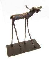 Moose
Jim Budish
17" x 16" x 7"
cast bronze
$3475