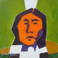Indian For Fritz
Lance Green
12" x 12"
acrylic on canvas
$525