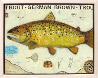 German Brown Trout
Melinda K. Hall 
16" x 20"
oil on canvas
$2900