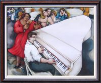 Piano Blues (Singing the Blues)
Linda Carter Holman
57" x 69.5"
oil on canvas
$12,200