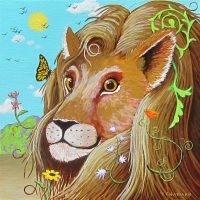 The King Sees a Friend
Timothy Chapman
8" x 8"
acrylic on panel
$450