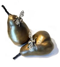 Pears and Bees #3
Laurelea Kim
5.5" x 3" x 3" each
bronze and silver
$1700