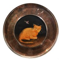 Orange Cat
Monika Rossa
5-3/4" Dia
oil on panel in plexi frame
$550