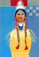 Woope Daughter of the Sky Father
Jim Nelson
18" x 12"
acrylic on panel
$975