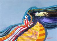 Flag Warrior
Jim Nelson
18" x 24"
acrylic on panel
$1950