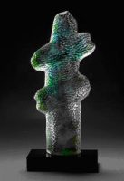 Wrapped
Tom Philabaum
34" x 16" x 4" (base 3" x 16.5" x 9")
cast glass
$8000