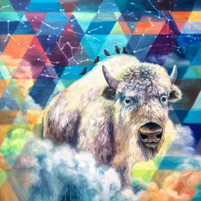 Legend by Andrea Peterson36" x 36"oil on canvas
