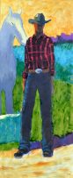 Rancher 1
Brenda Bredvik
72" x 30"
oil on canvas
$5900