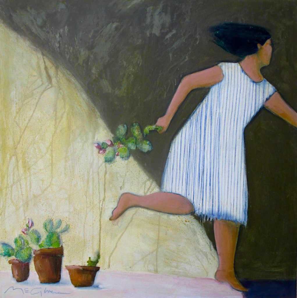 The Cactus Thief by Peggy McGivern24" x 24"oil on canvas$2,700