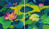 Lotus Flower I and II
Judy Feldman
36" x 60"
oil on canvas
$5500