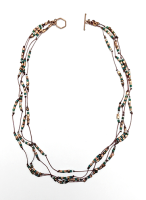 Jungle Jazz
Adriana Walker
glass beads,copper,cord
$118