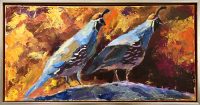 A Quail's Tale
Sarah Webber
11" x 21"
acrylic on canvas
$1375