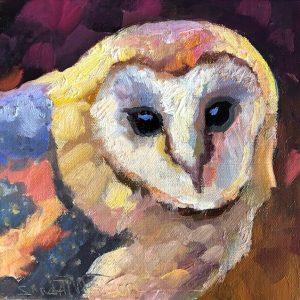 Barn Buddy by Sarah Webber , 8" x 8", oil on canvas