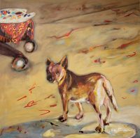 Studio Dog 
Ka Fisher
48" x 48"  
acrylic on canvas
$4300